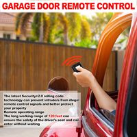 Transmisor remoto para garaje de 310MHz con 8 interruptores DIP, controlador de apertura de puertas con clip para visera, compatible con DTA DTD DTC