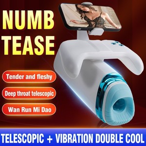 BANSEY Support Téléphone Mains Libres, Entraîneur Pénien, Godet Stroker Électrique 42°C à Texture Gorge Profonde Chauffante et Rotation 360 Degrés pour Hommes - Product Image 3