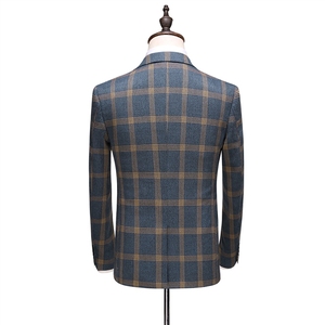 OEM <span class=keywords><strong>British</strong></span> Style abiti da uomo uomo Casual Business formale vestito Plaid 3 pezzi per uomo servizio personalizzato - Product Image 3