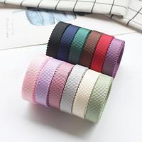 Sangles de casquette en polyester double face Hanfan, accessoires pour cheveux faits à la main, rubans d'emballage cadeau, sangle en dentelle côtelée gaufrée