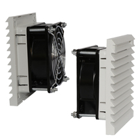 220V industriel tout en plastique armoire roulement à billes ventilateur de refroidissement ensemble filtre de Ventilation de persienne avec contrôle de boîte électrique