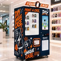 Distributeur automatique de coques de téléphone entièrement automatique, distributeur de coques de téléphone DIY pour les projets de vente au détail dans les complexes de bureaux d'entreprise