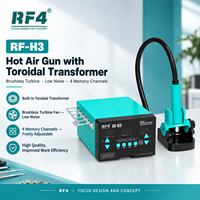 Pistolet à air chaud RF4 H3 avec transformateur toroïdal intégré, ventilateur à turbine sans balais, faible bruit, 4 canaux de mémoire pour les travaux de réparation et de chauffage