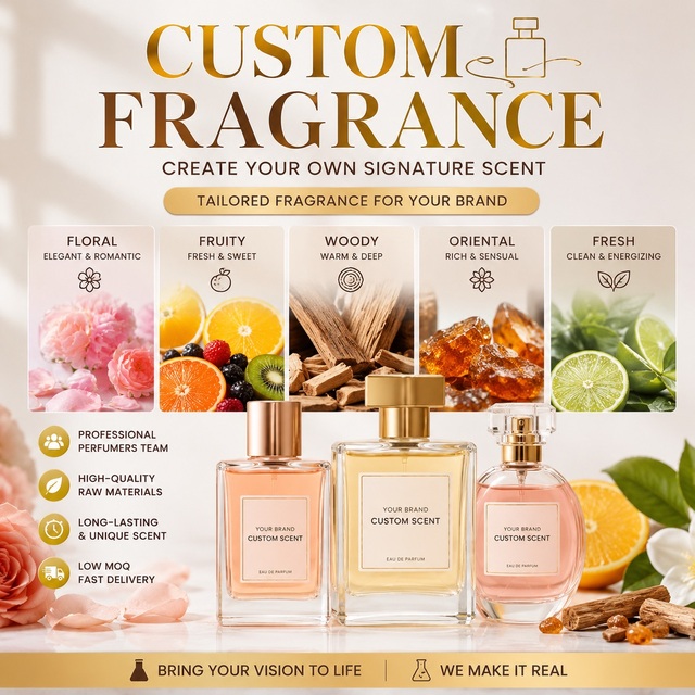Custom Perfume Scent Creation for New Fragrance Collections Luxury Long Lasting Fragrance Oil for Emerging Brands