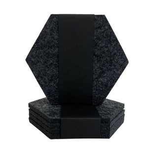 Napperon de tasse en feutre personnalisé bon marché, tapis de tasse en liège coloré, dessous de verre en feutre - Product Image 5