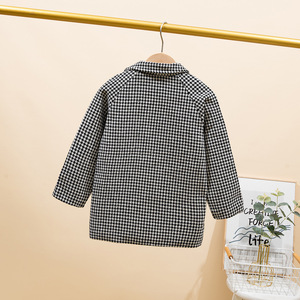 Manteau en laine automne hiver pour garçons veste <span class=keywords><strong>mi</strong></span>-<span class=keywords><strong>longue</strong></span> décontractée en tailles moyennes et grandes vêtements pour enfants en gros - Product Image 2