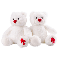 Ours d'amour étreignant avec coeur brodé-Adorable cadeau d'anniversaire de poupée en peluche pour elle
