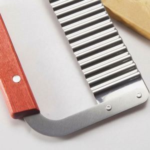Kitchen Tool Stainless Steel Manual Wavy Knife Potato <b>Cutter</b> and French Fry Maker Wavy <b>Edged</b> Crinkle French Fry Potato <b>Cutter</b> - Product Image 6