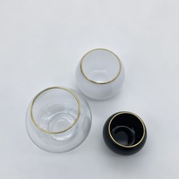 Vase Rond Minimaliste en Verre Transparent, Mini Aquarium, Bol Décoratif en Verre Multi-tailles pour Aquarium, Porte-bougie et Vase à Plantes