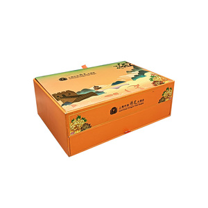 Caja de Regalo de Cartón Reciclable de Lujo Personalizada, con 3 Niveles y Cajones, para Almacenamiento y Exhibición de Pasteles de Luna - Product Image 4