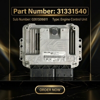 Module de commande du moteur OEM d'occasion, module ECU 31331540 0261S06611 pour ordinateur de bord Volvo, d'origine, démonté