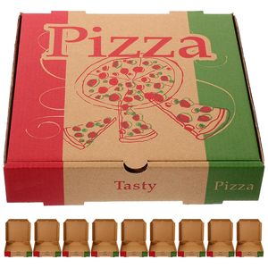 Boîte à pizza en papier personnalisée de haute qualité avec logo personnalisé, boîte à pizza en carton ondulé imprimée avec impression colorée - Product Image 3