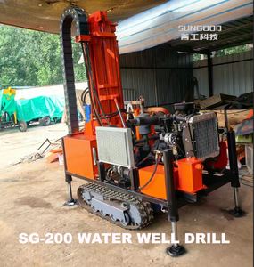 油圧泥ポンプ空気DTH水井戸掘削リグ200m - Product Image 4