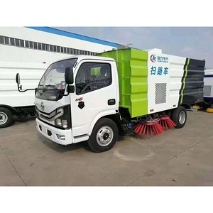 Camión barredor de calles Dongfeng con motor eficiente para limpieza municipal, eliminación de polvo y basura - Product Image 4