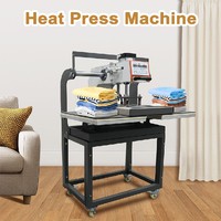 Presse à chaud industrielle 16x24 à double plateau coulissante automatique pour le transfert et la sublimation de t-shirts