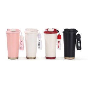 Bouteille d'eau personnalisée de 500 ml, gobelet isotherme en acier inoxydable, tasse écologique pour filles avec couvercle rabattable - Product Image 5
