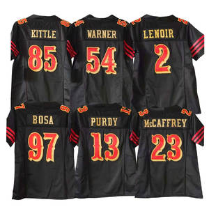 Großhandel Trikots Jugend Kind genäht American Football Trikot 23 McCaffrey 13 Brock Purdy 85 Kittle 97 Bosa 54 Warner <span class=keywords><strong>2</strong></span> Lenoir - Product Image 2