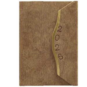 2026 taille A5 couverture rigide almanach calendrier planificateur 100gsm couverture en cuir cahier transfrontalier affaires spirale couture reliure - Product Image 1