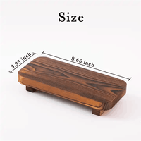 Support de rangement décoratif en bois naturel pour savon liquide et accessoires de salle de bain, pour évier ou comptoir