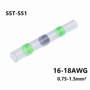 ขั้วต่อวงแหวนสำหรับงานวิศวกรรมเคมี ตัวเชื่อมต่อแบบจีบ สายไฟที่มีรหัสสี วัสดุพีซีแบบปิดผนึก - Product Image 2