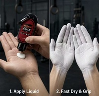 Craie liquide de haute qualité, colorée, avec logo personnalisé, emballage OEM ODM, marque privée, 100 unités pour gymnastique, pole dance, studio