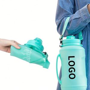 Botella de Agua Plegable de Silicona, Reutilizable, Portátil, de Viaje, con Nuevo Diseño - Product Image 1