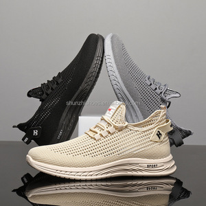 Henan diseño de malla transpirable personalizado peso ligero PVC bajo MOQ Stock nuevo precio bajo Campus Sports Soul zapatos de correr para hombres - Product Image 2