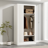 Armoire simple pour la maison avec porte, armoire anti-UV et anti-humidité, grande capacité, gain de place