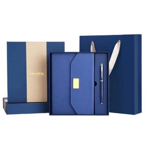 Custom Logo Leather Refillable Notebook Gift Set Luxury A5 <b>Planner</b> 2024 New Arrival Agenda 6 Ring Glod Binder <b>Journal</b> Diary - Product Image 2