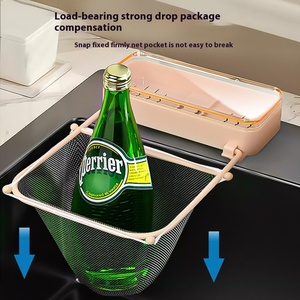 Estantes de Almacenamiento Plegables de ABS para Cocina, Escurridor de Plástico con Ventosas para Fregadero con Colador - Product Image 3
