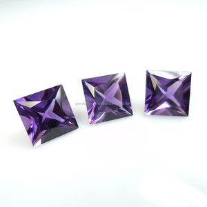 พลอยอะมีทิสต์ทรงเหลี่ยมเจียระไนแบบธรรมชาติ ขายส่ง สำหรับทำเครื่องประดับแฮนด์เมด พลอยเจียระไนเหลี่ยม - Product Image 4