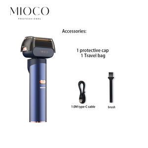 MIOCO M7121 Afeitadora eléctrica inalámbrica <span class=keywords><strong>profesional</strong></span> Zero Shave 3 láminas IPX7 resistente al agua 8500rpm Travel Lock Face - Product Image 5