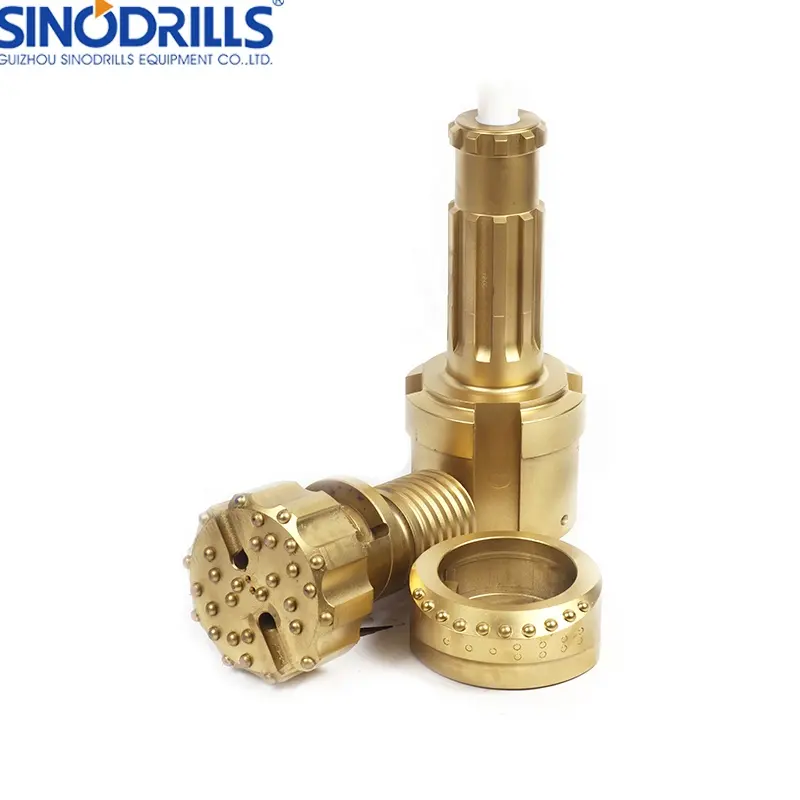 Sinodrills xuống lỗ khoan giếng nước DTH nút khoan bit hệ thống khoan vỏ đối xứng đồng tâm Bộ Vòng bit thí điểm