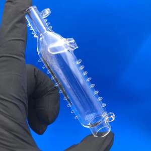 Quartzo personalizado profissional digestão tubo quartzo válvula transparente em forma de tubo bidirecional válvula - Product Image 3