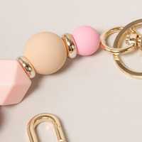 2023 perles de silicone porte-clés Portable maison voiture glands porte-clés anneau pour les femmes