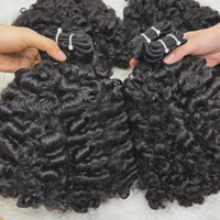 Perruque Lace Front en Cheveux Naturels Bouclés du Cambodge de Qualité Supérieure, Cheveux Remy à Tissage Simple, avec Fermeture à Double Tissage Faite à la Machine et Clips à Bandes Adhésives