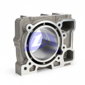 Bloc moteur de prototype en acier inoxydable, pièces usinées CNC avec alésage personnalisé par électroérosion à fil - Product Image 1