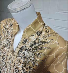 عباية دبي فاخرة من البوليستر بتصميم A-243، فستان إسلامي مزين بلآلئ فاخرة وطباعة رقمية، مقاس كبير بأكمام طويلة للنساء العربيات - Product Image 6