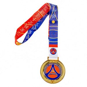 Medalla Deportiva de Maratón de Aleación de Zinc Promocional, Medalla de Plata y Bronce - Product Image 3