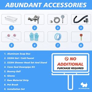 Produits de nettoyage pour animaux de compagnie fournitures multifonction animal chat <span class=keywords><strong>chien</strong></span> petit grand animal <span class=keywords><strong>spa</strong></span> toilettage bains bain baignoire baignoires - Product Image 4