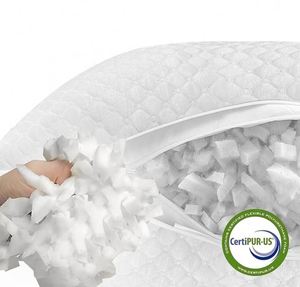 Customize Shredded <b>Memory</b> Foam <b>Pillows</b> Cooling Bed <b>Pillows</b> Queen Size Set of 2 for Sleeping Adjustable Firm <b>Pillows</b> - Product Image 4