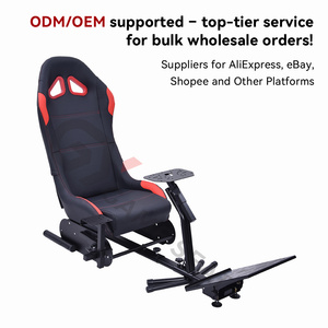 GY041-2 Cockpit de course pliable Siège de course automobile Siège de course Chaise de jeu <span class=keywords><strong>Volant</strong></span> pour Logitech G25, G27, G29, G920 - Product Image 4