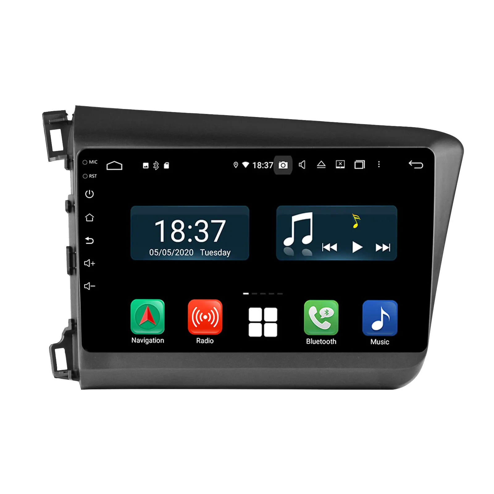 Bbzl đài phát thanh xe Android với cảm ứng đầy đủ cho 10.1 inch Android 10.1 đài phát thanh cho xe cho Honda Civic 2012 -2015