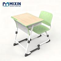 Meubles scolaires, bureau d'élève individuel, structure en métal, bureau d'étude pour élèves de classe, bureau d'école pour les élèves de première année, table et chaise