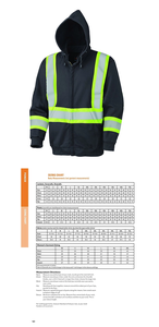 Sweat-shirt <span class=keywords><strong>de</strong></span> sécurité haute visibilité avec poches zippées, vêtements <span class=keywords><strong>de</strong></span> <span class=keywords><strong>travail</strong></span> réfléchissants, sweats réfléchissants - Product Image 4