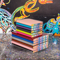 Carnets arc-en-ciel taille A5 personnalisés pour la journalisation scolaire pas cher impression personnalisée Logo enseignant planificateur papier à coudre fournitures pour étudiants