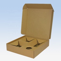 Prix usine conception personnalisée boîte de papier kraft brun boîte postale avec insert emballage pour pièces de rechange électronique bougies pots de confiture