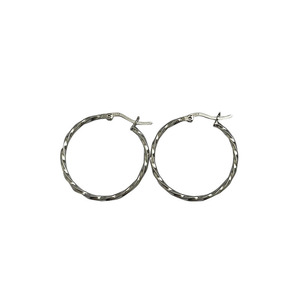 S925 Sterling <b>Silver</b> <b>Hoop</b> Earrings For Women Korean Style Twisted Texture Geometric Design Everyday Wear Light Luxury Jewelry - Product Image 5