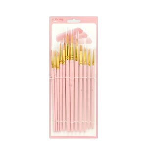 Yailong — pinceaux de <span class=keywords><strong>peinture</strong></span> pour artiste, brosse de <span class=keywords><strong>peinture</strong></span> de coloré, poignée en plastique, disponible en plusieurs couleurs, outil d'art pour enfants, offre spéciale - Product Image 5
