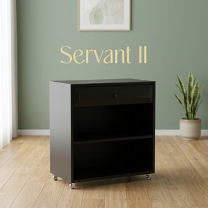 Modern Wooden Bookcase Storage Cabinet with <b>Drawer</b> and Open Shelves Mobile Display <b>Unit</b> for Retail <b>Office</b> - Product Image 3